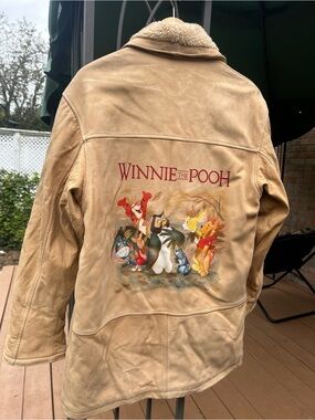 RARE VINTAGE DISNEY genuine leather jacket